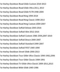 Compatibility list for Harley Davidson 41mm Front Fork Seal Driver Kit For Touring And Softail Models EZ Install Tool Set
