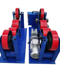 Beefed Up Pipe Rotary Welding Positioner With Digital Speed Control For Auto Welding Equipment And Tank Turning Supports 2.75 To 47.24 Inch Pipes 6600 Lb Capacity Heavy Duty Rollers, blue frame