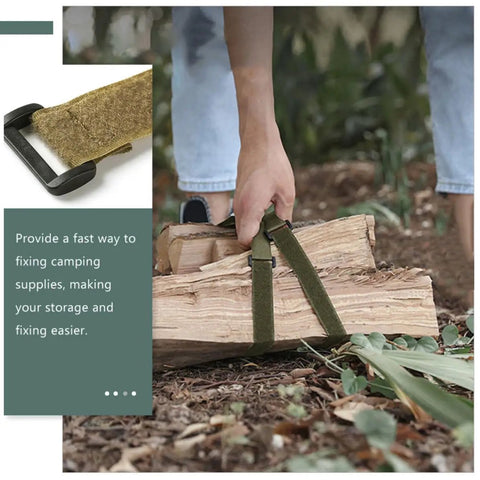 Four Pack Of Heavy Duty Polyester Ratchet Luggage Straps For Rock Solid Gear Wrangling And Hassle Free Campsite Setup Built Tough For Long Weekend Getaways With Non Slip Grips And Quick Release Buckles securing logs for easy transport.