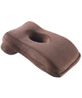 Brown Desk Napping Neck Pillow With Removable Cover For Office Comfort Multi Use Sleep Support For Prone Supine Or Side Sleep