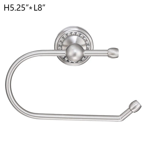 4 Light Brushed Nickel Bathroom Wall Sconce With Clear Glass, Modern Dope Fixture, UL Listed, includes toilet paper holder