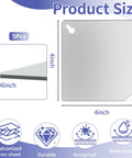 5 Pack Metal Electrical Box Cover Plates With Mounting Screws Included For 4 Inch Square And Octagonal Boxes, size details