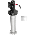 Rock Solid Right Hand Torsion Assembly For Power Patio RV Awning Motor 12V DC Extension Drive Black with installation pins.