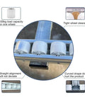Smooth Industrial Warehouse Flow Rack Roller Conveyor With Abs Plastic Skids And Durable Steel Frame For Water Cases Beverage Shipping No Sweat Quick Setup detail of roller wheel with 100kg capacity