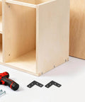 20 Pack Black Stainless Steel Corner Brackets With Enhanced 90 Degree Design For Wall Mounts Flat Right Angle Braces For Chairs And Bookshelves