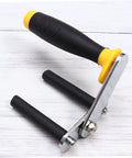 One Pair Heavy Duty Gypsum Board Lifter Designed For No Sweat Handling Of Glass And Ceramic Tile Panels With Adjustable Angles And Slick Grip For Effortless Job Site Moves, heavy-duty tool with rubber grips.