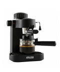 Straight Up Home Barista Vibes With This Compact 4 Cup Electric Espresso And Cappuccino Maker Featuring A Durable Milk Frothing Pitcher For Quick Daily Grind Sessions on black countertop.