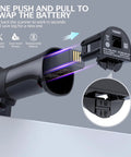 2D Bluetooth Barcode Scanner With USB Cradle And Auto Switching Modes showing battery replacement feature