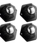 Self Adhesive Caster Wheels 1 Inch Low Profile Swivel Casters 4 Pack 30 Lb Per Wheel Load Capacity Stick On Furniture Wheels