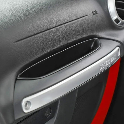 Passenger Storage Tray Organizer For 2011 To 2018 Jeep Wrangler JK JKU Two And Four Door Grab Tray With Grab Handle installed