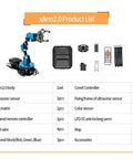 Six DOF Aluminum Robotic Arm Kit With Serial Bus Servo For Scratch And Python Education For Gearheads Inverse Kinematics Multiple Control Methods Self Learning Drawing And Imitation For Creative Coding Projects. xArm2.0 product list