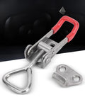 Heavy Duty 2Pcs Adjustable Toggle Latch Clamp Clips Made From Solid 304 Stainless Steel For Toolbox Lid Jig Fixture Quick Buckle Grip Smoker And Workbench Projects 48mm