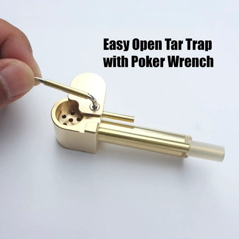Brass Portable All In One Tool With Poker And Storage Tube CNC Machined Precision Multitool For DIYers Made In Hawaii