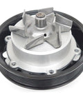 Close-up of Straight Up Heavy Duty Engine Water Pump for GMC Yukon XL 2015-2019, showcasing precision cast impeller and durable design.