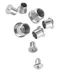 Steel dowel center pins for woodworking, pro grade alignment tool kit for hard wood, soft wood, and hollow wood, multiple sizes.
