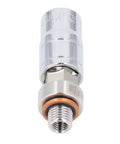 Aolidsive Piggyback Oil Drain Plug Repair Kit With Stainless Steel Self Tapping Threads M12x1.5 CNC Cut For Slippped Oil Pan Fixes And Routine Quick Change Ups, chrome M12x1.5 oil drain plug repair tool with copper washer