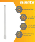 LED Plug-And-Play Recessed Twin Light Tube 2G11 4-Pin Base, 17W Replacement for Fluorescent FT40DL BIAX, energy saving features