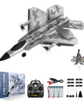 4 Channel F 22 Raptor RC Plane With Lights Ready To Fly Remote Control Jet With 6 Axis Gyro Stabilizer and accessories