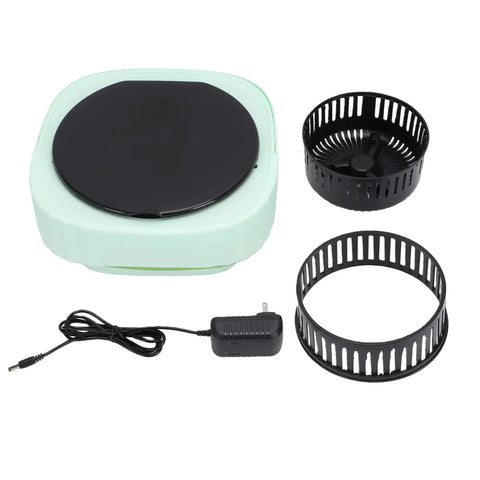 Laundry Day No Sweat With This 6L Folding Portable Washing Machine includes a mini washer, two baskets, and a power adapter.