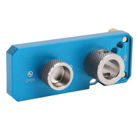 Versatile Heavy Duty Aluminum Profile Hole Punch Kit With M6 And M8 Step Drill Bits For Accurate Positioning On 20 30 40 Series Industrial Frame Structures And Machinery Installations blue aluminum punch guide tool