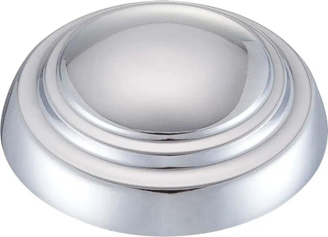 Round Glass Chrome Flush Mount Ceiling Light, 2 Light Fixture, 120W Max, E26 Base, Dimmable With Dimmer, Compatible With LED Fluorescent Halogen Incandescent Bulbs, Modern Ceiling Light For Hallway Living Room Bedroom, 13 Inch Wide