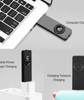 Compact Portable MP3 Player With Lanyard, Expandable Memory Up To 32GB, Rechargeable Battery charging via USB
