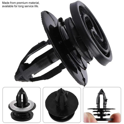 Premium 50Pcs Car Interior Door Panel Trim Clip Removal Mounting Fastener Rivet Kit For 2002-2008 Models Weather Resistant Plastic That Holds Tight And Installs Like A Champ, black plastic trim clip with sealing washer