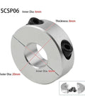 Heavy Duty Aluminum Alloy Split Shaft Collar Locking Limit Ring Spacer Tool 6MM To 20MM Range With Single Clamp Design For Precision Stopping And Strong Holds Throughout Your Work Setup Using High Quality Solid Gear To Get Things Done Smoothly, 6mm