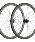 Beefy 40mm Disc Brake Road Bike Wheelset 25mm 700c U Shape Clincher Tubeless Rim 40mm Depth Six Bolt Front 12x100mm Rear 12x142mm