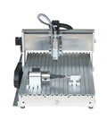 Heavy Hitter 3040 CNC Router With 2200W Spindle And Upgraded Fourth Axis Rotary, USB Enabled setup with precision cutting tools.