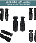 IP67 Weatherproof Solar Connector Caps For MC-4 Panels Dustproof End Caps Set Male And Female Caps Outdoor Ready