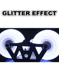 Grippy Go-To Inline Skate Wheel Replacement Pack 100mm 110mm 24mm Wide 78A Hardness shimmering wheels glitter effect