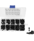 High Quality 300 Piece M3 Bolts And Nuts Set Featuring Black Button Head Hex Socket Screws in storage box