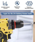 Badass Brushless Drill Driver Compatible With DeWalt 20V Batteries delivering smooth dual speed control, drilling into wood.