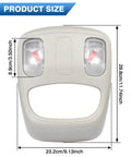 Dodge Ram Overhead Console Dome Light Replacement LED Interior Roof Map Reading Lamp For 2002 To 2010 Ram detailed size
