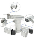 Top Shelf Mini Electric Bone Drill And Oscillating Saw For Veterinary Surgery Featuring Hella Quiet Low Noise Operation and smooth precision tools showing detail of blade change mechanism.