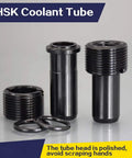 Pro Grade HSK100 Coolant Tube Set With O Ring Swivel Nut, 10 Pieces For HSK Tool Holders, Burr-Free Precision And Durable Fit, Coolant-Through Spindle Ready, Milling Gear You Can Rely On. HSK coolant tube parts with O-rings