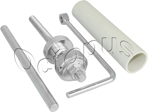 131970 Bearing Driver Installation and Removal Kit for Washer Tub Seals, metal driver with PVC guide, Whirlpool Kenmore compatible.