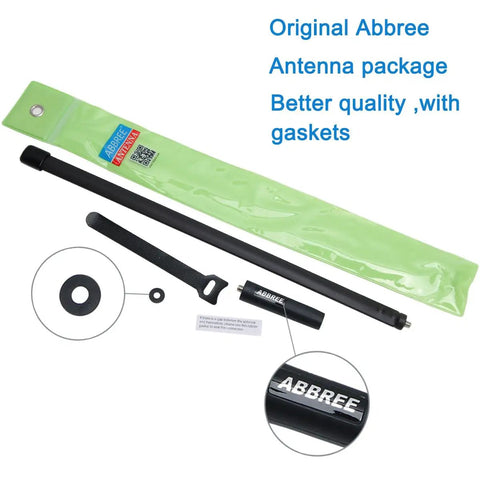 SMA-Female Tactical Ham Radio Antenna 18.8 Inch Foldable High Gain 2.15 Dbi For 144 430 MHz VHF UHF in package with gaskets
