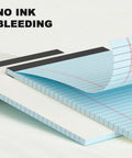 Five Pack 5x8 Legal Pads With Colored Covers Narrow Ruled Perforated Writing Pads For School And Office 30 sheets per pad