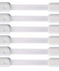 Multi Use Adhesive Strap Locks For Baby Proofing Cabinets And Drawers No Drill Easy Install Child Safety Latches shown in pack
