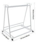 Heavy Duty Steel Floor Mat Hauler Cart 40 By 28 By 42 Inches Rolling Auto Wash Rack Organizer Built Tough For Your Garage Rig And Weekend Warrior Cleaning Spree, white steel frame with casters.