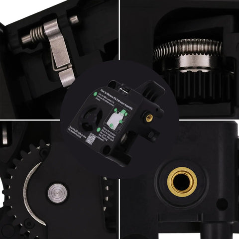 Close-up view of Front Cover Kit for K2 Plus 3D Printer Extruder With Install Screws High Torque Extrusion Up To 80N