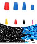 Top Tier Silicone Rubber Tapered Plugs Kit With 125 High Temp Stoppers For Practical Multipurpose Hole Sealing And Heat Resistant Applications, assorted sizes