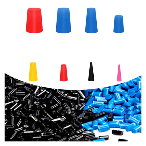 Top Tier Silicone Rubber Tapered Plugs Kit With 125 High Temp Stoppers For Practical Multipurpose Hole Sealing And Heat Resistant Applications, assorted sizes