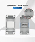 Front and back view of Three Way MCB Distribution Box With DIN Rail IP65 Waterproof Enclosure For Indoor And Outdoor Use