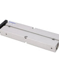 Double Rod Pneumatic Cylinder, Aluminum Alloy Body With 1.0 MPa Operating Pressure And Stroke From 10 mm To 200 Mm, side view