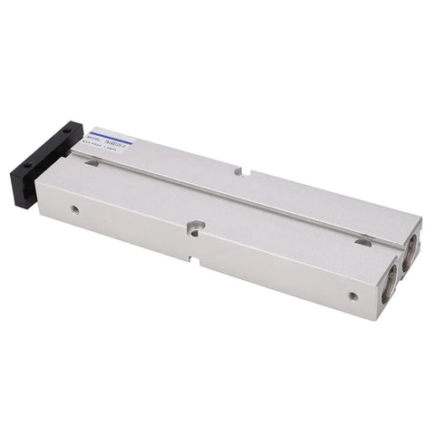 Double Rod Pneumatic Cylinder, Aluminum Alloy Body With 1.0 MPa Operating Pressure And Stroke From 10 mm To 200 Mm, side view