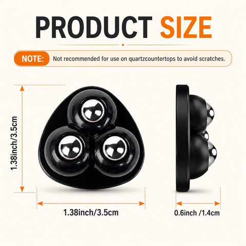 8 Pcs Appliance Caster Set For Effortless Moving Of Air Fryers, Coffee Makers, And Stand Mixers, 360 Degree Swivel Ball Rollers With Sticky Universal Wheels For Quiet No Scratch Countertop Sliders That Glide Easy, size 1.38 x 1.38 x 0.6 in