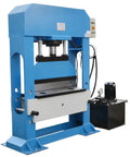 Electric 150 Ton Hydraulic Press Brake Bender Machine with 38 Inch Bend Length Two Stage Cylinder for steel sheet metal forming.